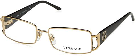 versace ve 1163m 1252 pale gold metal rectangle eyeglasses 52mm|Versace VE1163M Prescription Eyeglasses .